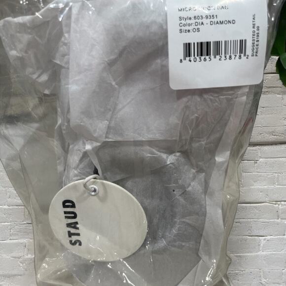 NWT STAUD Micro Diamond Moon Bag - Picture 5 of 7